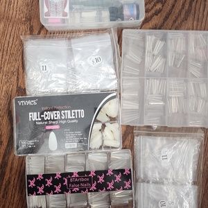 HUGE Nail Tip & Acrylic Kit